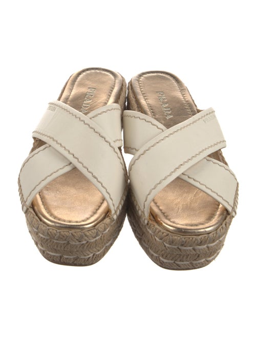 Prada Leather Espadrilles