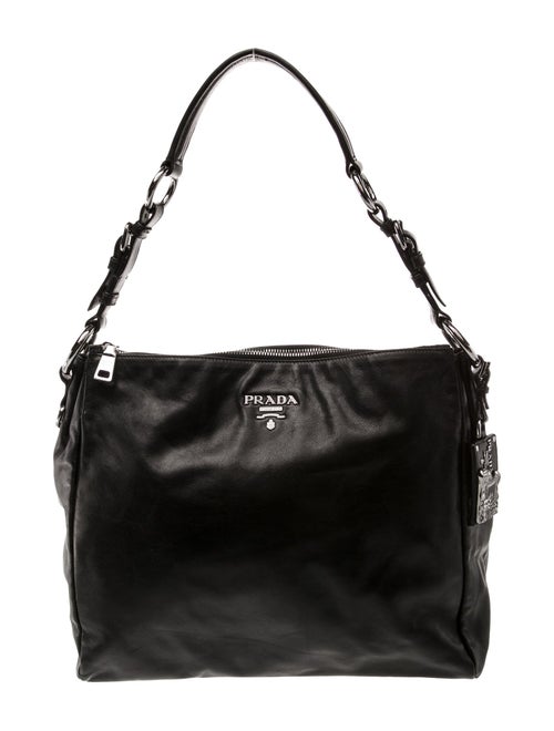Prada Soft Calf Leather Shoulder Bag