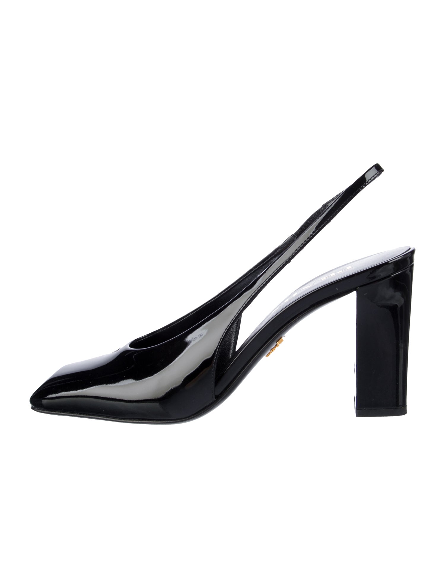 Prada Patent Leather Slingback Pumps