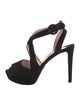 Prada Suede T-Strap Pumps