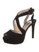 Prada Suede T-Strap Pumps