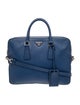 Prada Enameled Metal Triangle Travel Briefcase