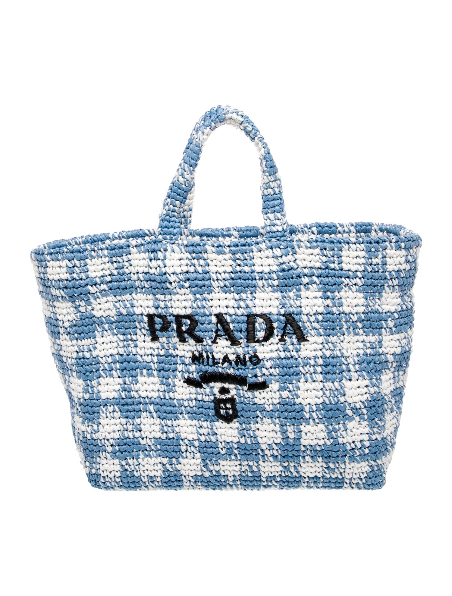 Prada Enameled Metal Triangle Tote