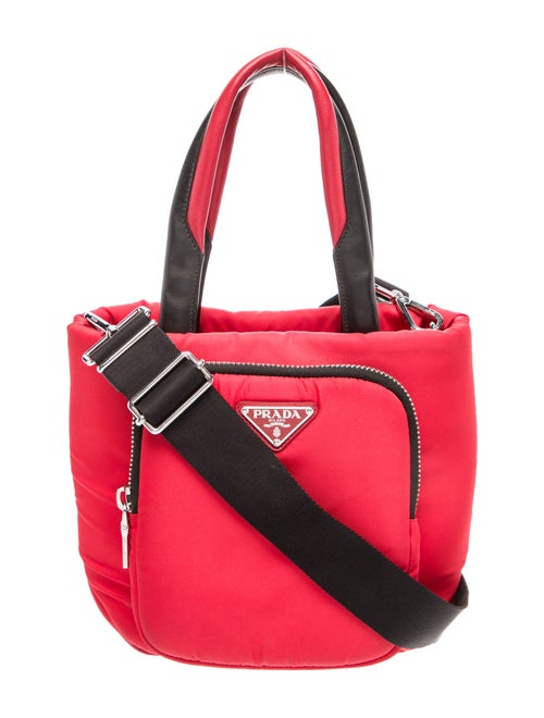 Prada Enameled Metal Triangle Cargo Pocket