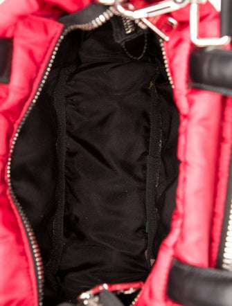 Prada Enameled Metal Triangle Cargo Pocket