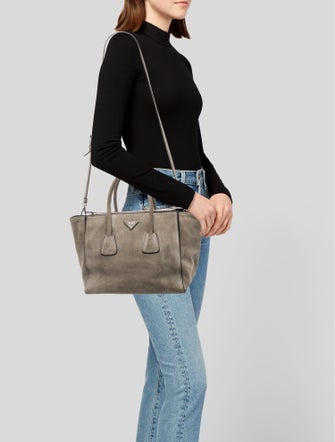 Prada Scamosciato Suede Twin Pocket