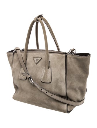 Prada Scamosciato Suede Twin Pocket