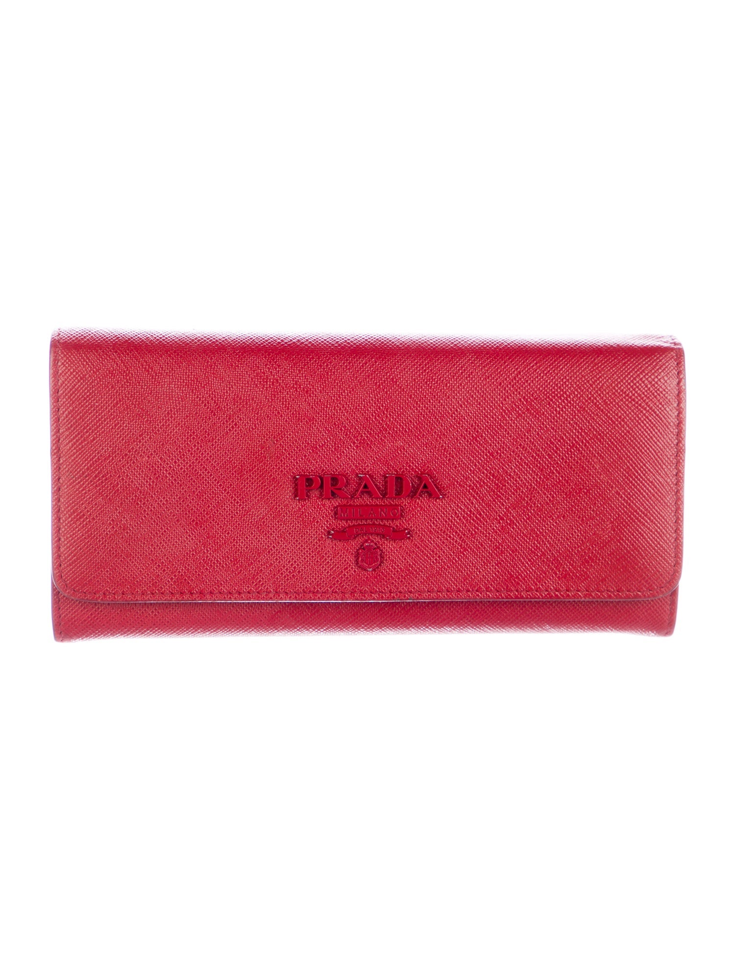Prada Saffiano Lux Leather Continental Wallet