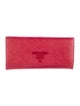Prada Saffiano Lux Leather Continental Wallet