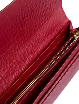 Prada Saffiano Lux Leather Continental Wallet