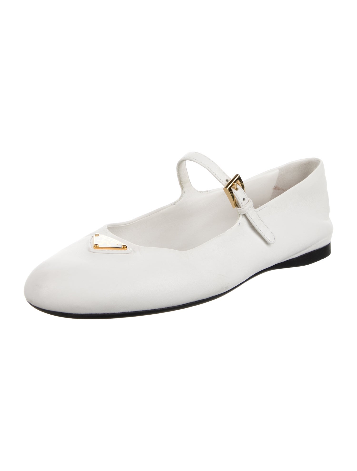 Prada Leather Mary Jane Flats