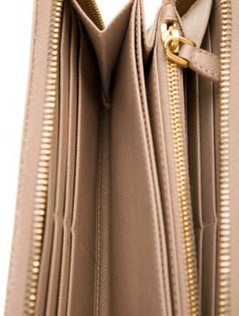 Prada Leather Continental Wallet