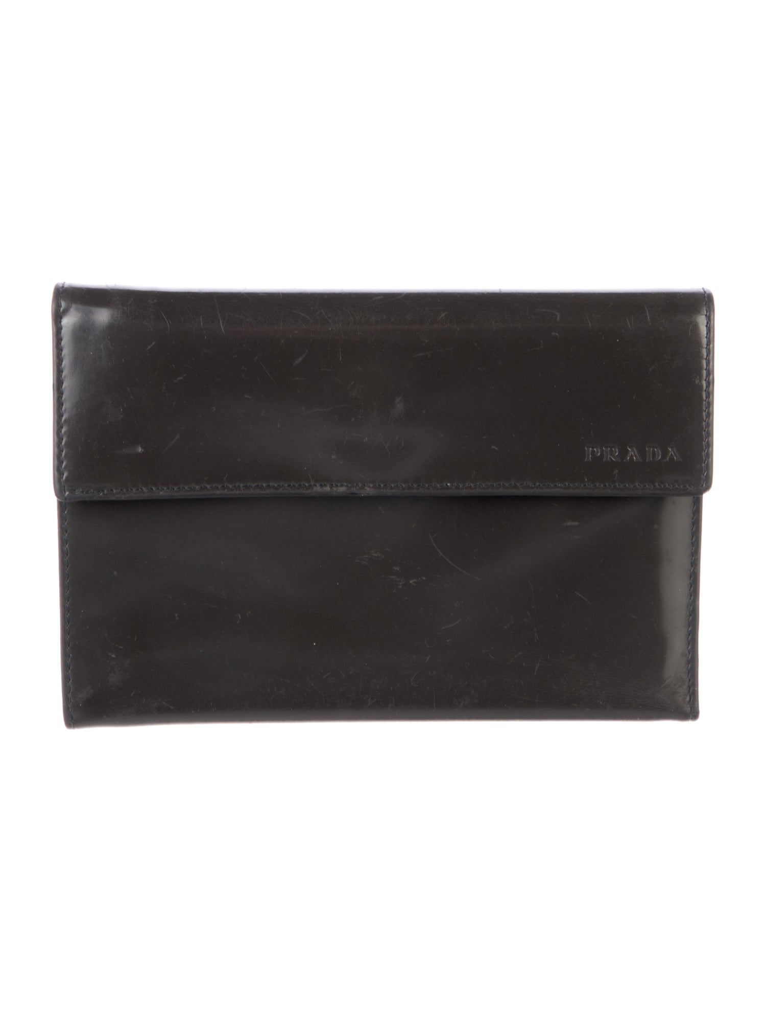 Prada Vernice Leather Bifold Wallet