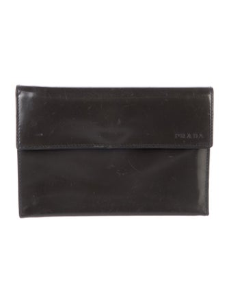 Prada Vernice Leather Bifold Wallet