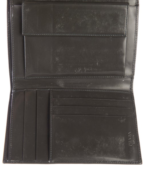 Prada Vernice Leather Bifold Wallet