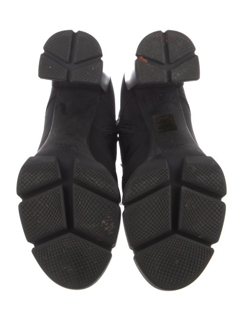Prada Nylon Lace-Up Boots