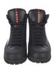 Prada Leather Lace-Up Boots