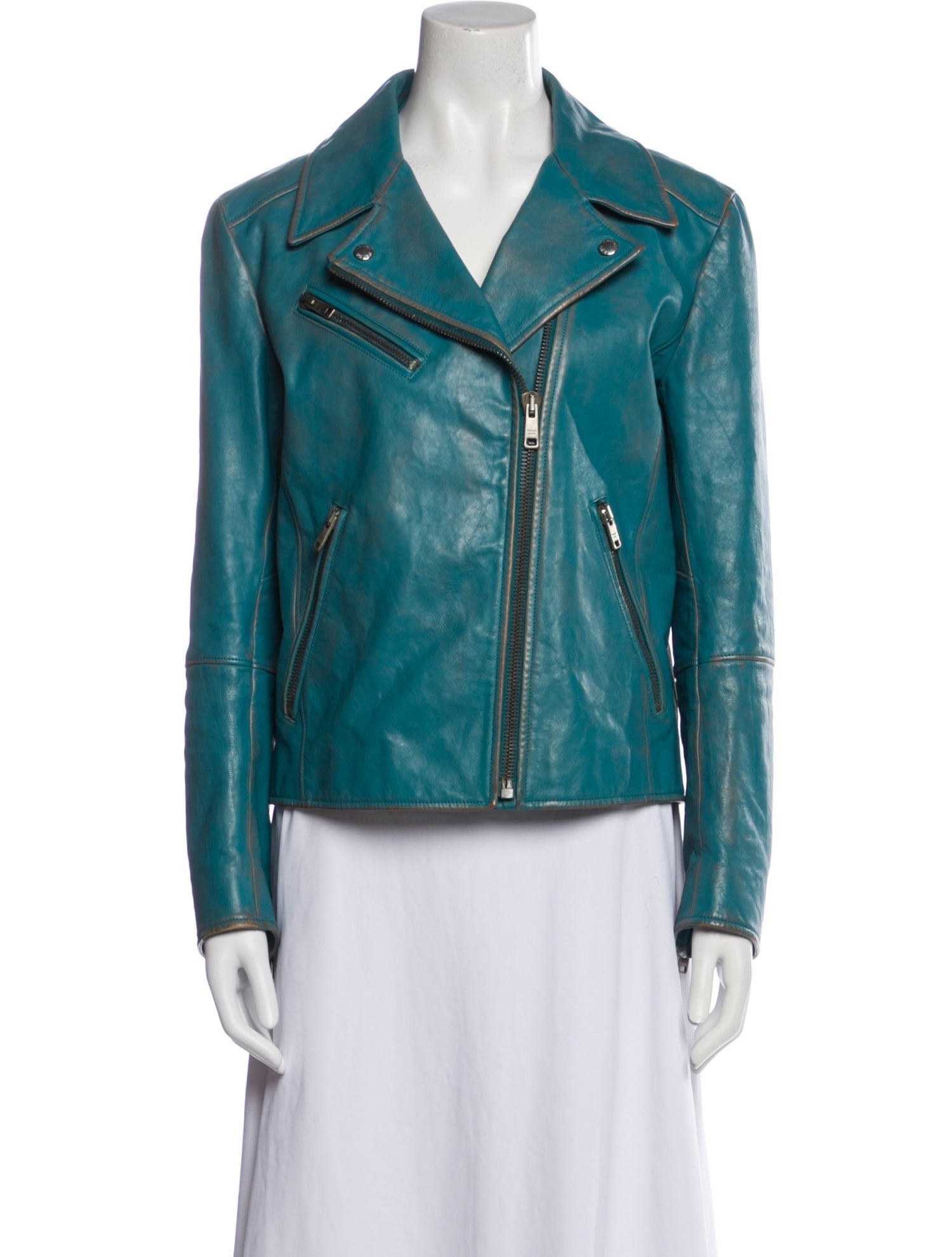 Prada 2013 Calf Leather Biker Jacket