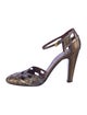 Prada Leather Cutout Accent D'Orsay Pumps