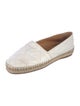 Prada Quilted Pattern Leather Espadrilles
