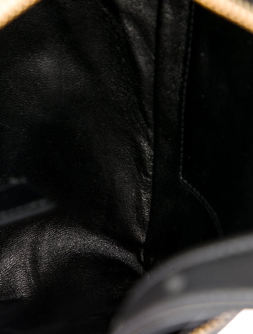 Prada Enameled Metal Triangle Aimee Medium