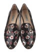 Prada Sequins Floral Print Loafers