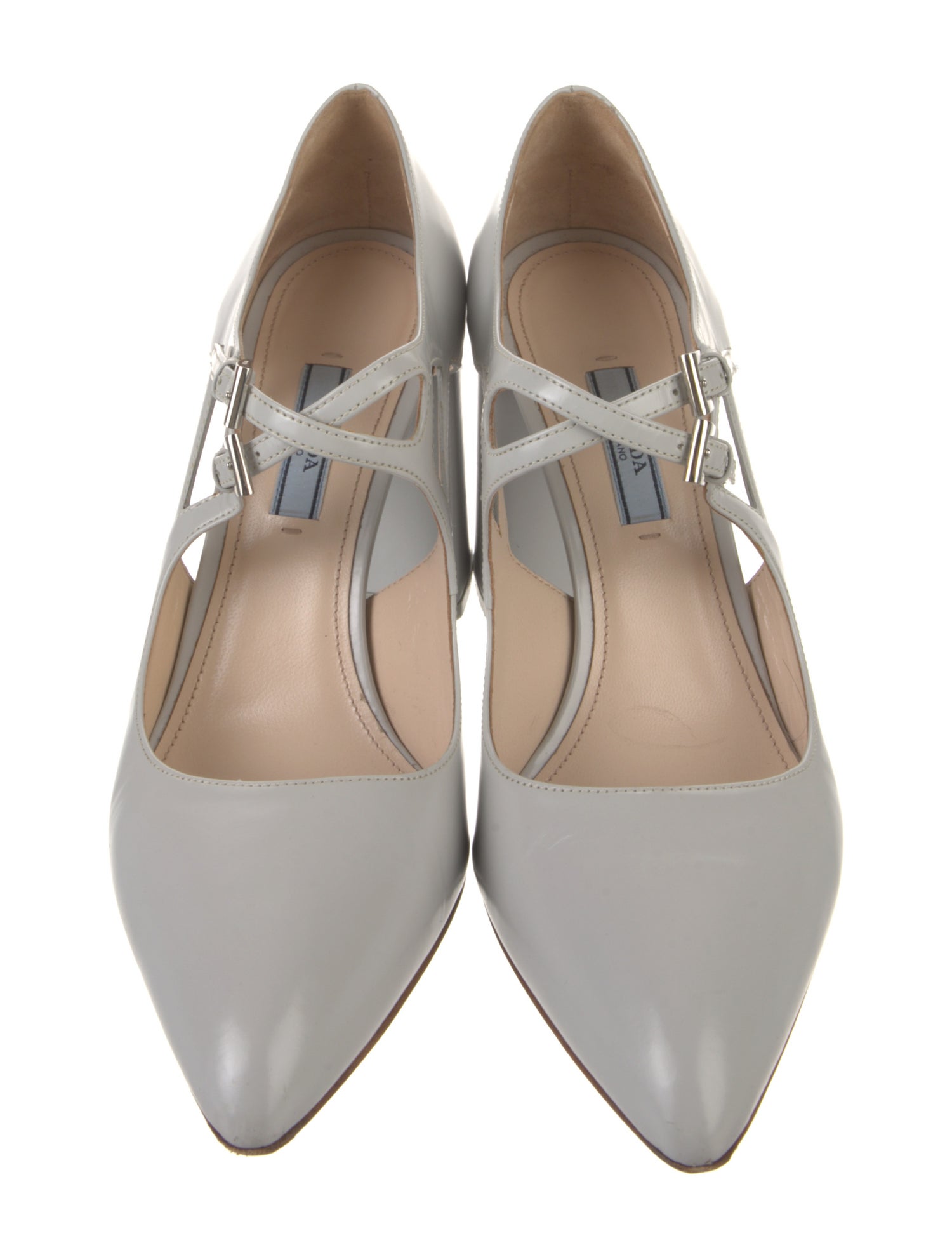 Leather Cutout Accent Pumps