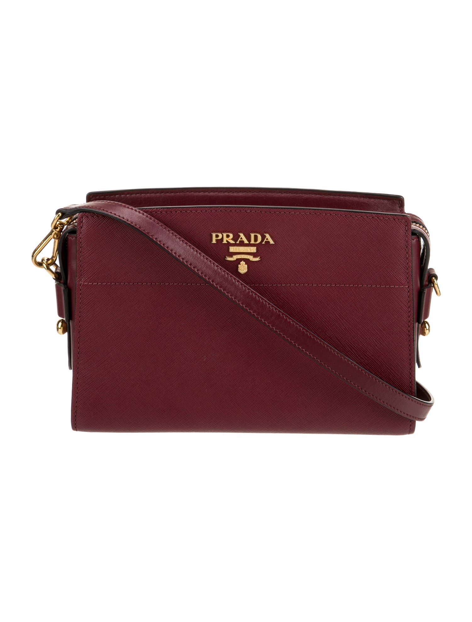 Prada Saffiano Cuir Leather Crossbody Bag