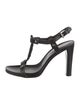 Prada Leather T-Strap Sandals