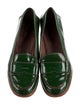 Prada Patent Leather Scalloped Accent Loafers