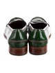 Prada Patent Leather Scalloped Accent Loafers