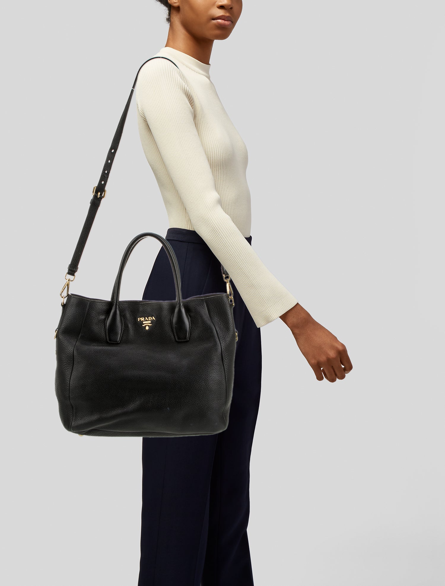 Prada Vitello Daino Leather Tote