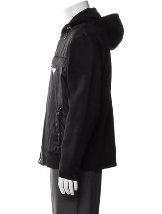 Prada 2019 Enameled Metal Triangle Windbreaker