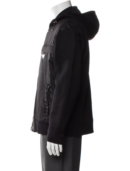 Prada 2019 Enameled Metal Triangle Windbreaker