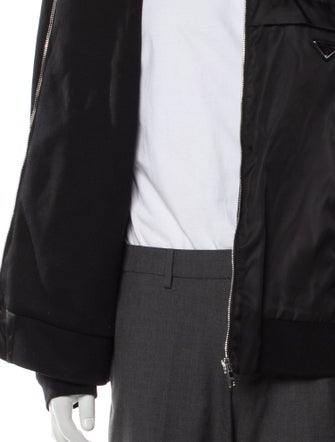 Prada 2019 Enameled Metal Triangle Windbreaker