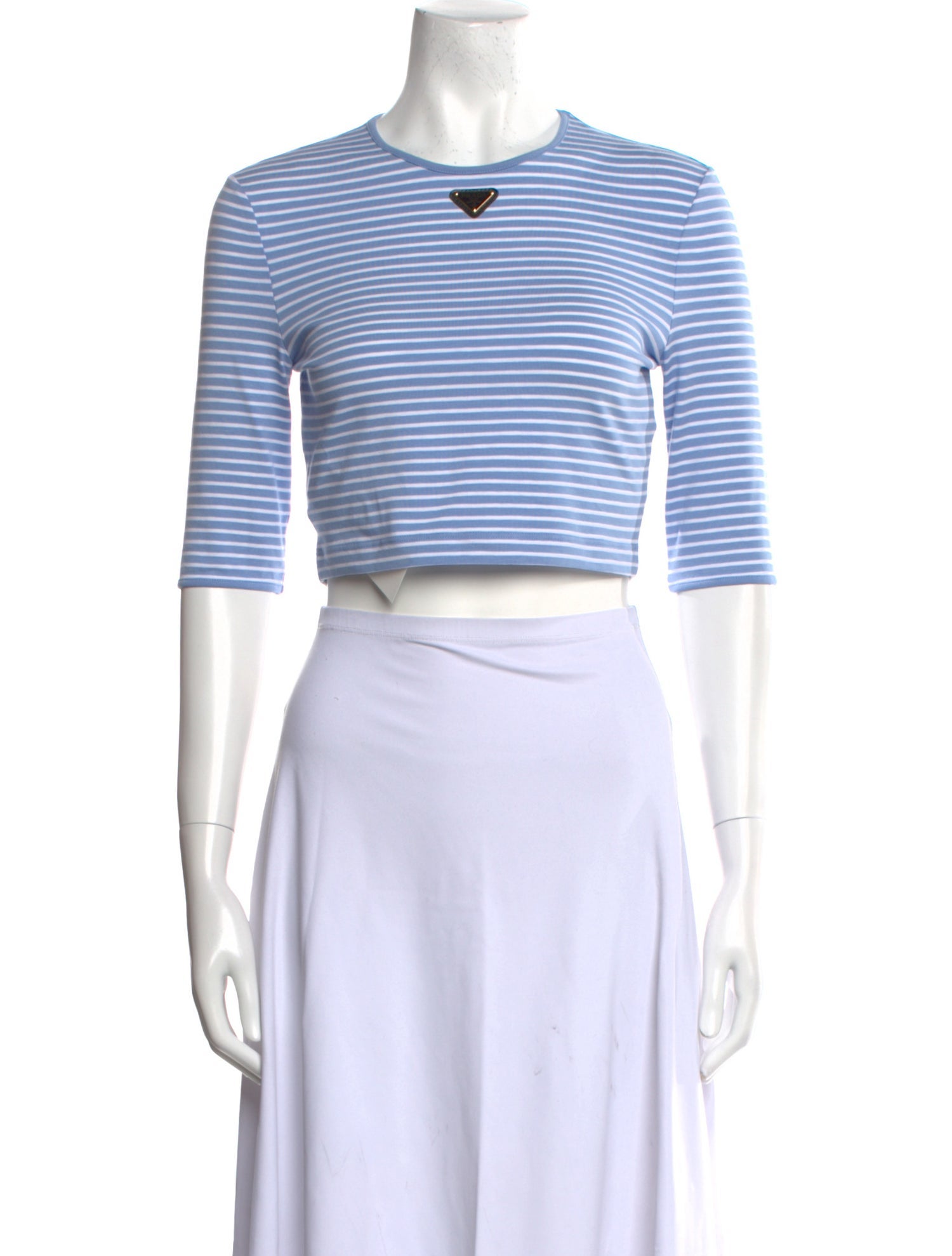 Prada 2024 Striped Crop Top