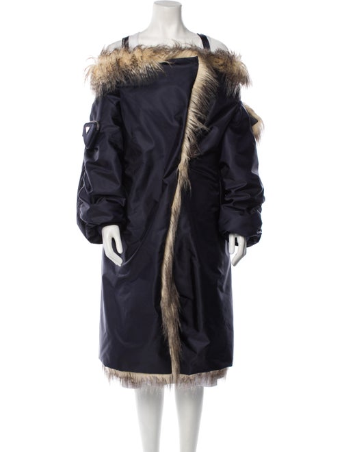 Prada 2021 Re-Nylon Faux Fur Coat