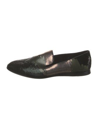 Prada Sequins Patterned Loafers