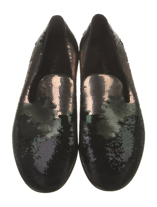 Prada Sequins Patterned Loafers