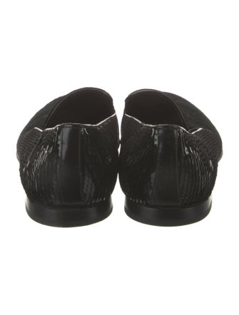 Prada Sequins Patterned Loafers