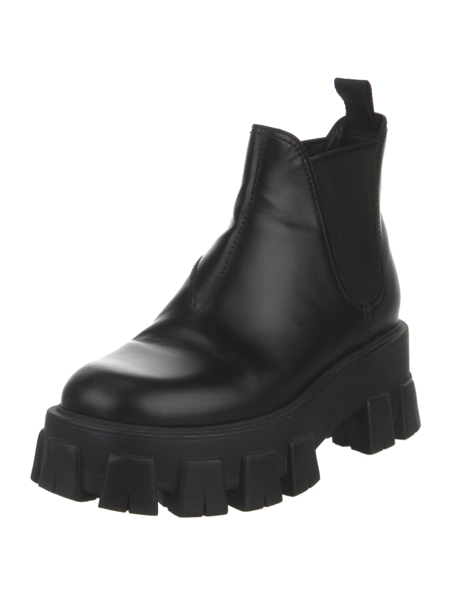 Prada Leather Chelsea Boots