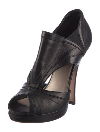 Prada Leather D'Orsay Pumps