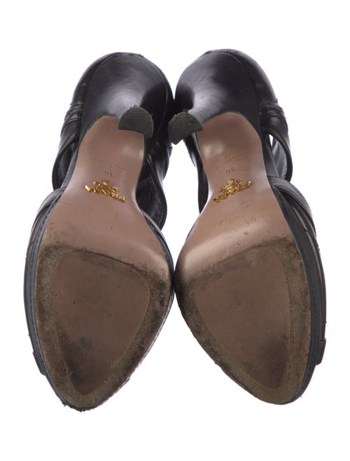 Prada Leather D'Orsay Pumps