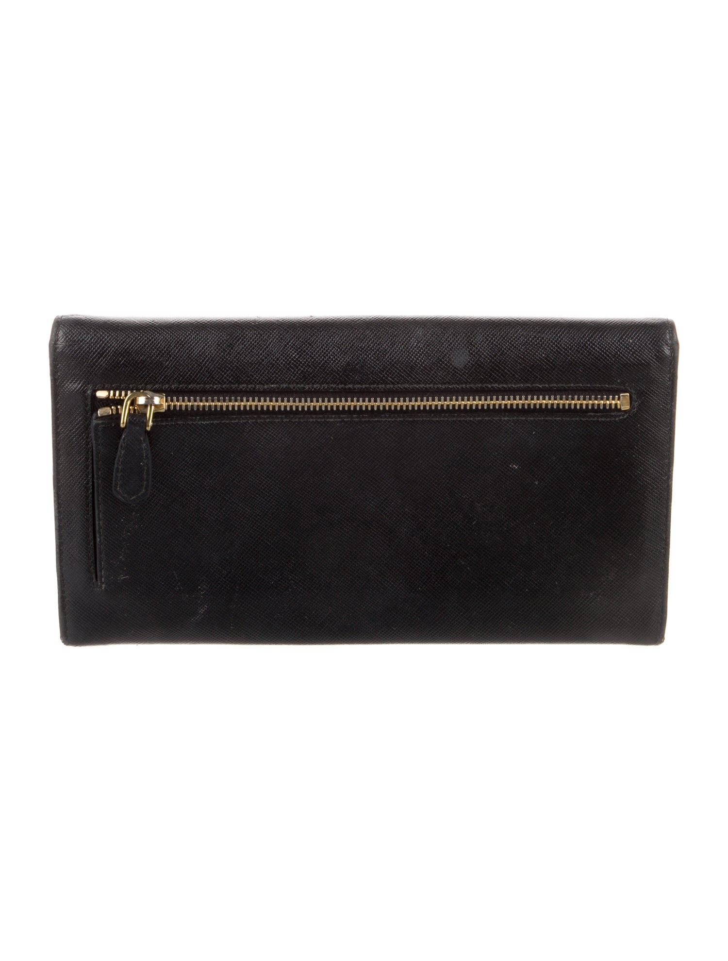 Prada Saffiano Metal Leather Continental Wallet