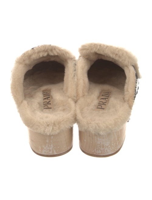 Prada Leather Studded Accents Mules