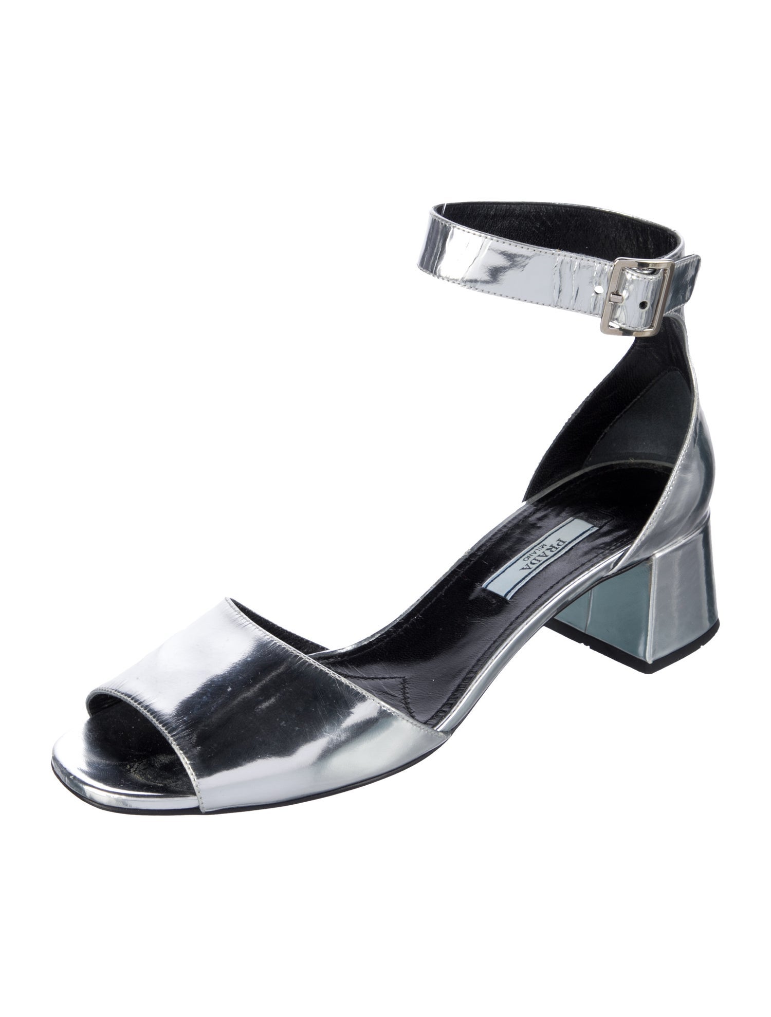 Prada Patent Leather Sandals
