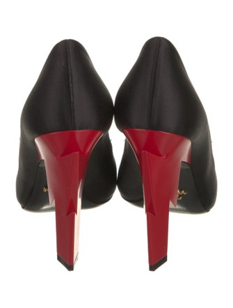 Prada Satin Slingback Pumps