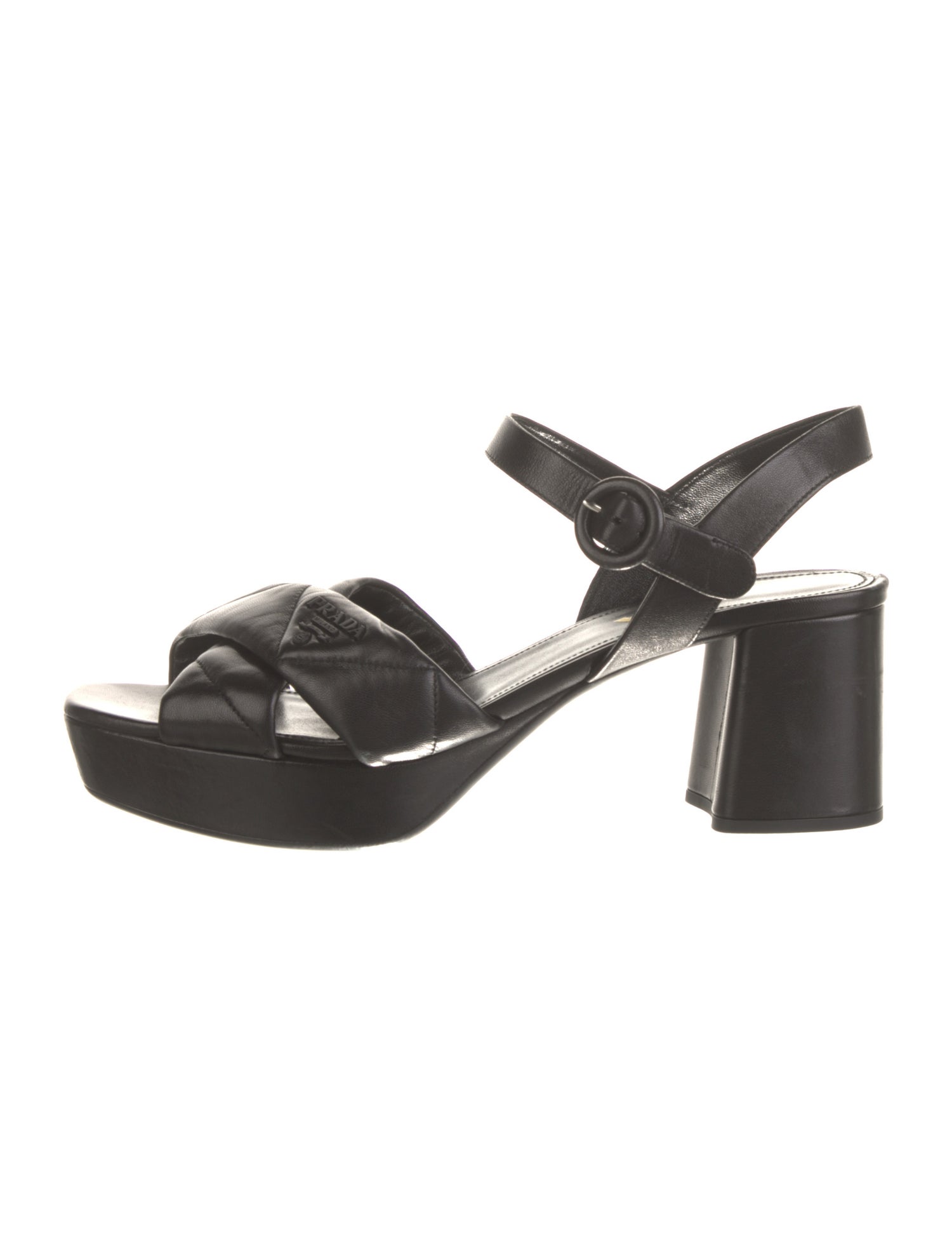 Prada Leather Slingback Sandals