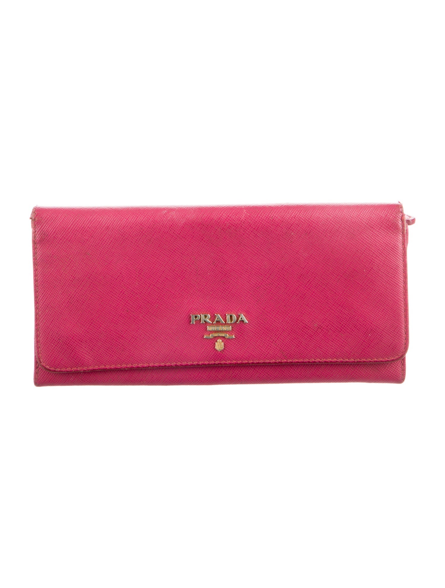 Prada Leather Continental Wallet