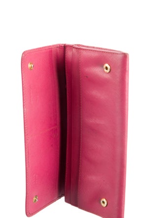 Prada Leather Continental Wallet